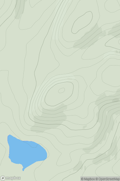 Thumbnail image for Meall Gorm [Killilan to Inverness] showing contour plot for surrounding peak